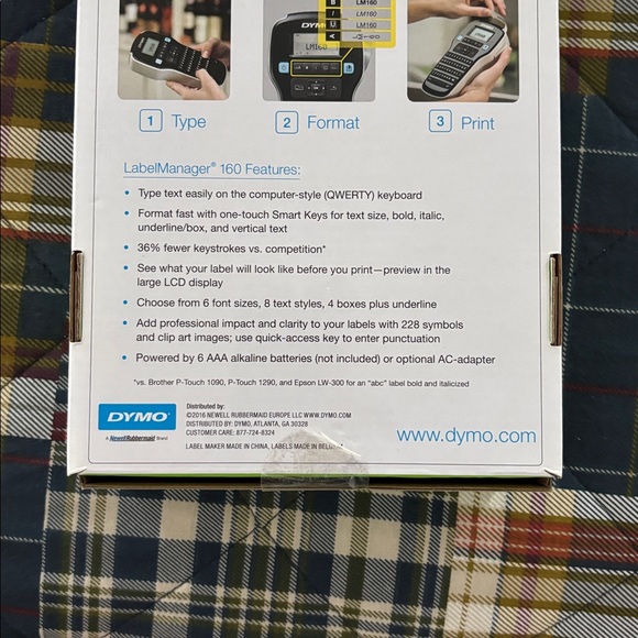 Dymo LabelManager 160 Handheld Label Maker - Black - Picture 2 of 7